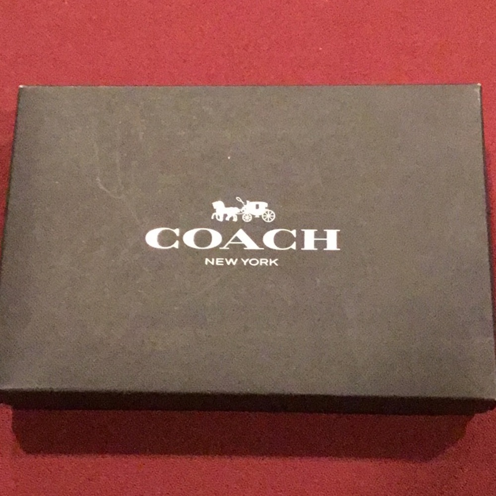 Coach Black Presentation Box, new condition, yellow color